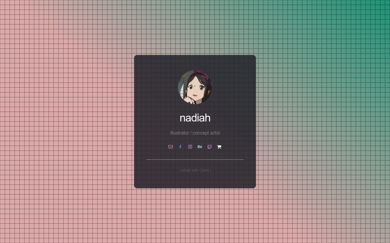 Carrd profile picture for @nadiah